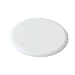 Vegglokk polarhvit 71mm boks M3