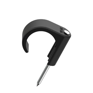 Temo klips 22-26 sort UV resistant syrefast stift  50 stk.