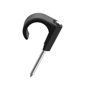 Temo klips 18-22 sort UV resistant syrefast stift  50 stk.