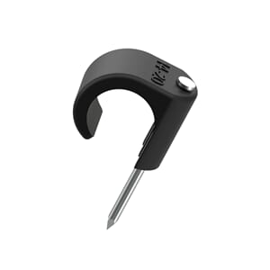 Temo klips 14-20 sort UV resistant syrefast stift  50 stk.