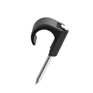 Temo klips 10-14 sort UV resistant syrefast stift  100 stk.