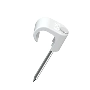 Temo klips 6x9 hvit UV resistant syrefast stift  100 stk.