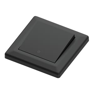 Bryter 16A/2 sort innfelt