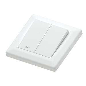 Bryter 16A/2+1 polarhvit innfelt