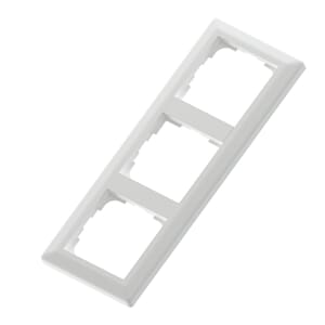 Bryter ramme trippel Euro classic polarhvit RS