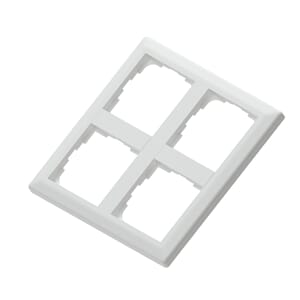 Bryter ramme 2x2  Euro classic polarhvit RS