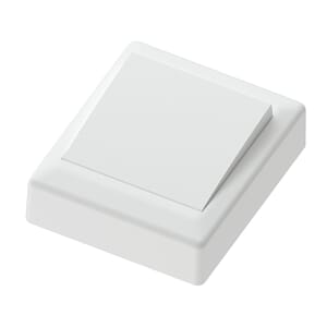 Bryter påvegg 16A/1 polarhvit IP20