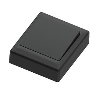 Bryter påvegg 16A/1 sort IP20