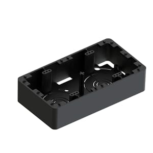 RS kappe dobbel sort m/strekk. M3 155x84x35 R6