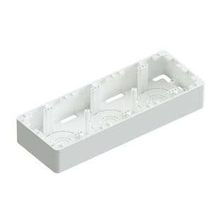 RS kappe trippel hvit m/strekk. M3 226x84x35 R6