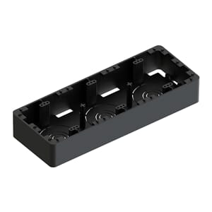 RS kappe trippel sort m/strekk. M3 226x84x35 R6