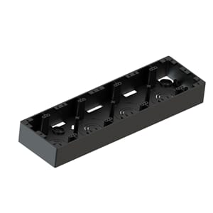 Euro Classic kappe 4-veis sort m/strekk. M3 297x84x35 R6